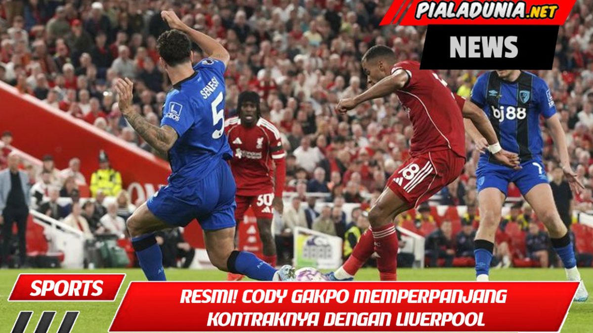 Resmi! Cody Gakpo memperpanjang kontraknya dengan Liverpool untuk jangka panjang.
