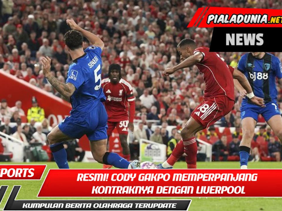 Resmi! Cody Gakpo memperpanjang kontraknya dengan Liverpool untuk jangka panjang.