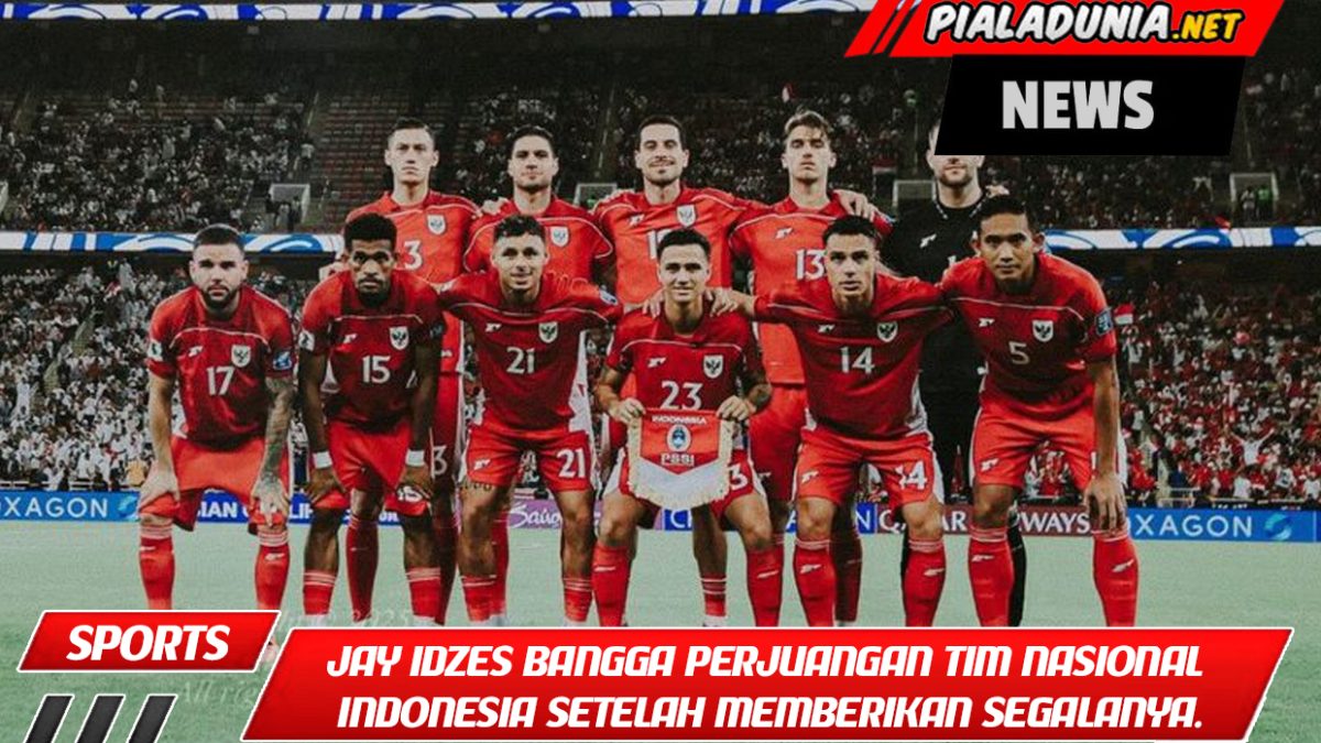 Jay Idzes bangga dengan perjuangan tim nasional Indonesia setelah memberikan segalanya.
